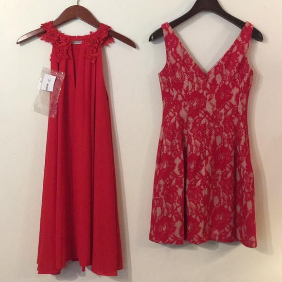 Red Dress Bundle LRD Belle Badgley Mischka Aqua - Picture 12 of 12